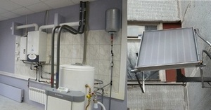 Политехнический колледж № 19, учебный стенд Энергоэффективная система газового отопления и водо-снабжения с возможностью дополнительного подогрева воды за счет солнечного коллектора